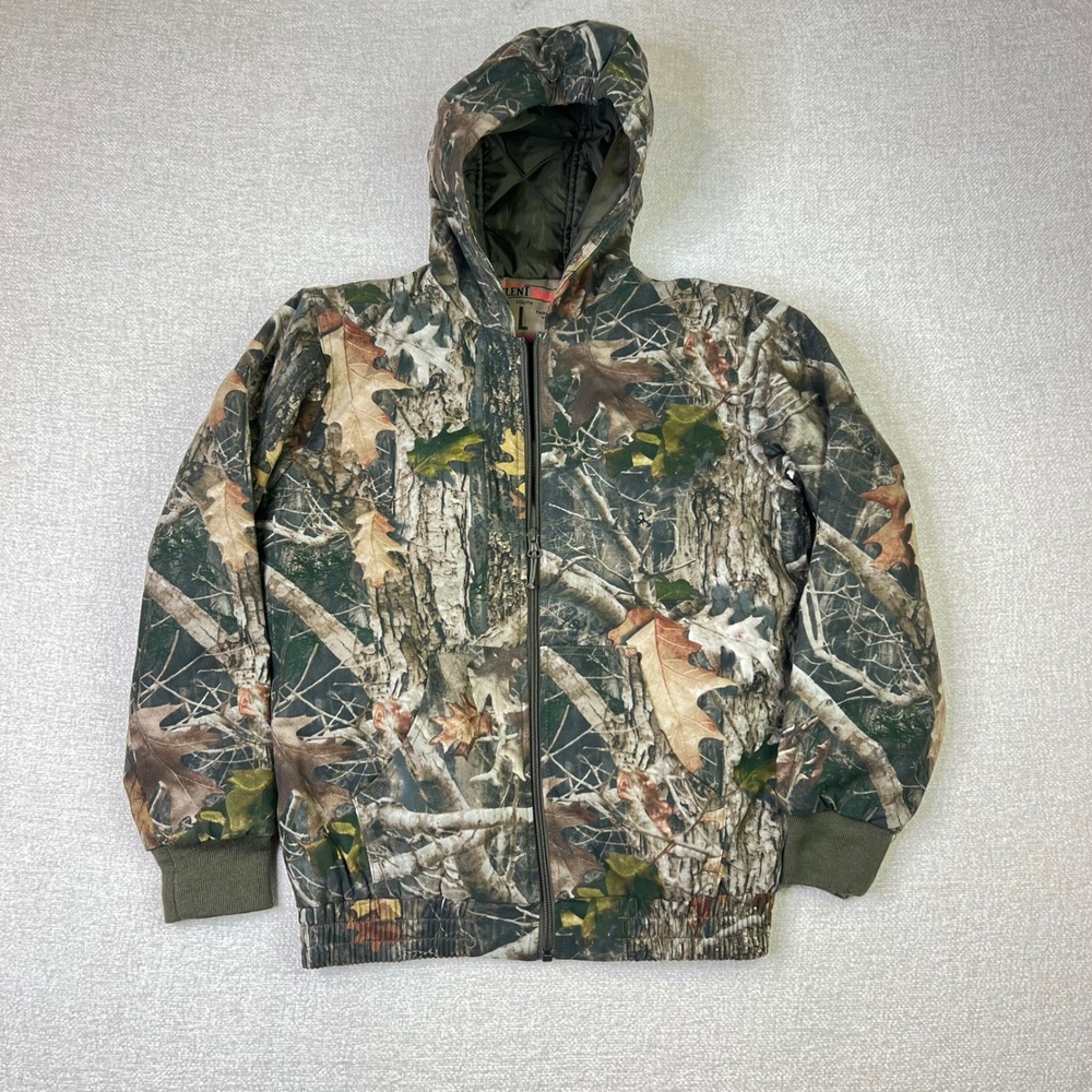 RedHead‎ Silent-Hide Youth Large Camo Hooded Quilted Jacket Outdoors